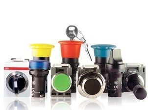ABB一体型按钮C2SS1-10B-10 黑色2位旋钮