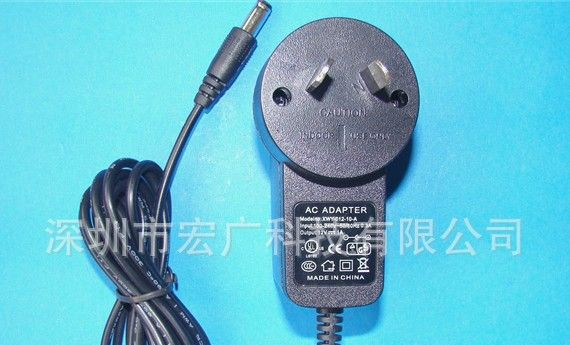 厂家生产销售12V1.5A 插墙式（澳规）电源适配器led开关电源