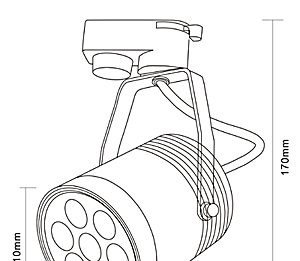 供应LED轨道灯LED照明灯具,LED灯具灯饰LA04-7W