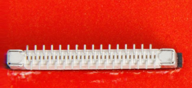 厂家供应0.5间距FPC连接器 0.5-50pin掀盖/抽拉FPC连接器