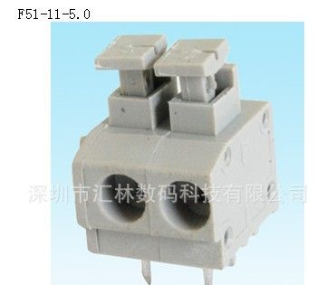 中山市连接器弹簧端子F51-11-5.0直接焊接PCB板端子