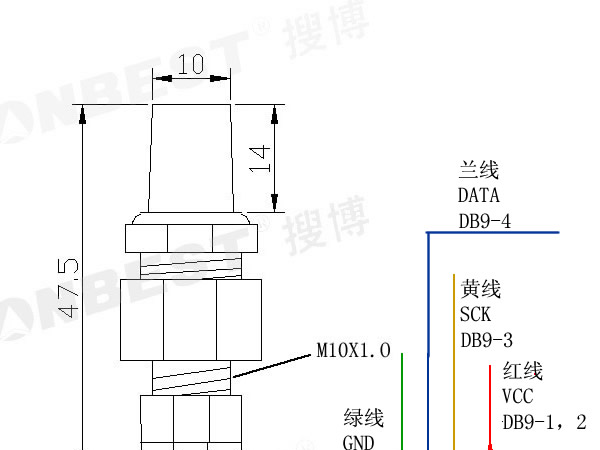 供应串口接口防护型数字温湿度传感器