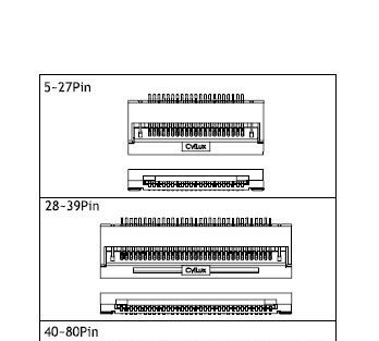 0.50mm(.020)掀盖 卧式 贴片 FFC/FPC 连接器