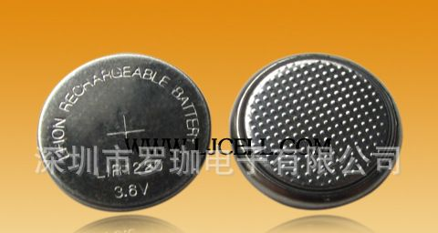 供应3.6V充电纽扣电池（LIR2032）纽扣电池(图)