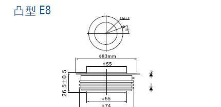 中频炉用快速可控硅 KK1200A1600V