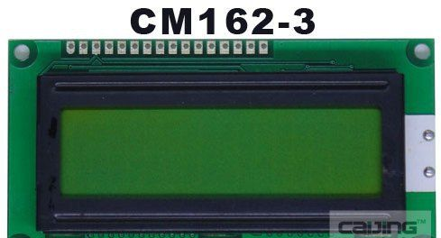 供应工业屏字符1602点阵液晶模块 深圳CM162-3黄绿黑字LCD点阵