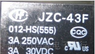 供应宏发继电器HF43F-012-HS