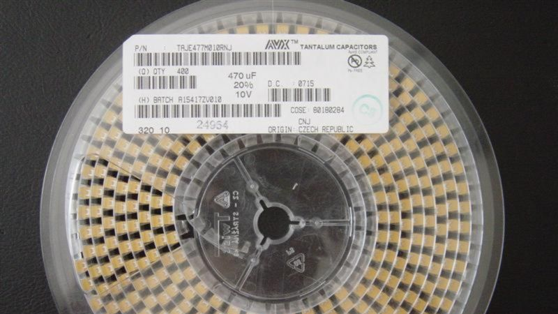 供应代理AVX钽电容3.3UF 16V A型 AVX贴片钽电容335 16v 1206