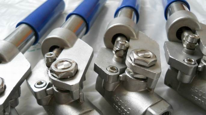 供应弹簧归位不锈钢球阀，半手动控制球阀