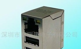 RJ45+双层USB，RJ45+双层USB变压器，质优价廉