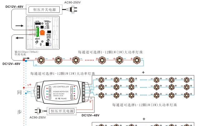 供应恒流led功率放大器 led功率扩展器