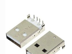 供应USB接口 A公头最通用型90度DIP式插脚带柱