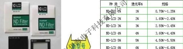 供应富士FUJI滤光片，富士ND片价格，日本ND减光片批发