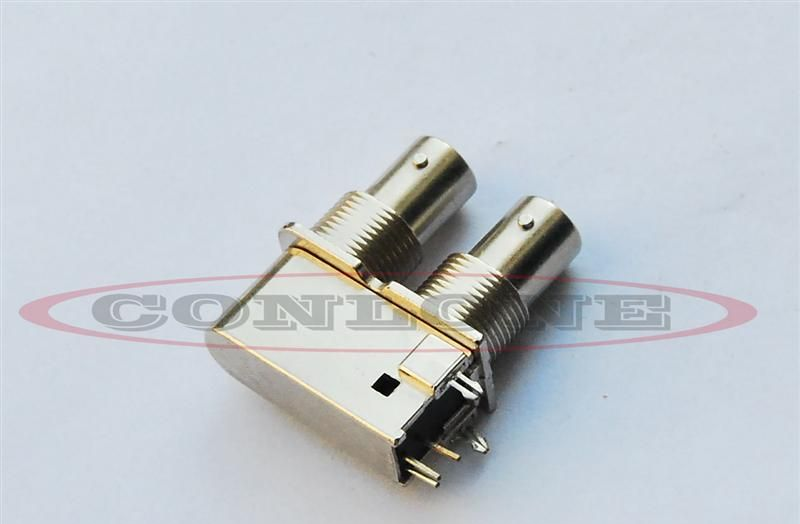 供应BNC白胶90度视频连接器