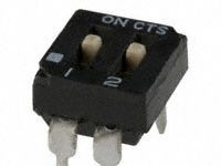 供应 CTS DIP 开关/ SIP 开关 SPST 2 switch sections 209-2MS