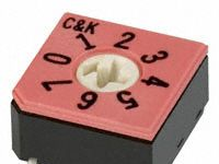 供应 C&K DIP开关 SWITCH ROTARY DIP BCD FLUSH SMD  CD10RM0SB