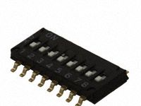 供应 Omron/欧姆龙 DIP开关 SWITCH DIP HALF PITCH 8POS SMD  A6H-8101