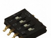 供应 OMRON/欧姆龙 DIP 开关SWITCH DIP 4POLES STD SMD   A6H-4101