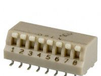 供应 Grayhill  DIP 开关 SWITCH DIP PIANO STYLE SMD 8POS  76HPSB08GWRT