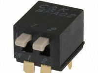 供应 C&K DIP 开关 SWITCH DIP SIDE ACTUATED 2POS BPA02B