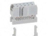 供应 Assmann   -矩形连接器 - 自由悬挂，面板安装 CONN SOCKET IDC 10POS W/STR GOLD AWP10-7241-T-R