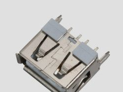 供应电源USB接口短体 AF10.0直立式180度铜壳/铁壳/平口/卷口