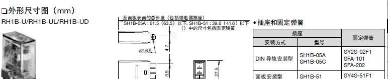 供应RH1B-U-DC24 RH1B-UL-DC24小型功率继电器