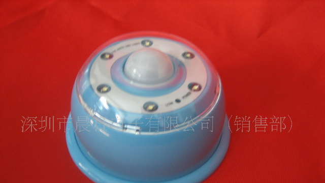 供应6LED人体感应灯，LED自动感应小夜灯