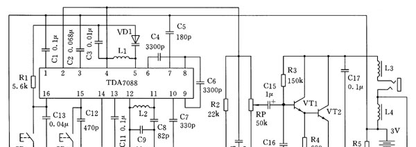TDA7088 调谐收音机集成电路