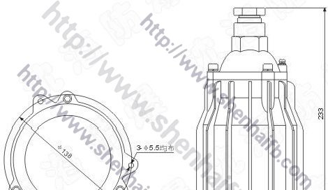 BSD51系列防爆视孔灯ⅡB,ⅡC