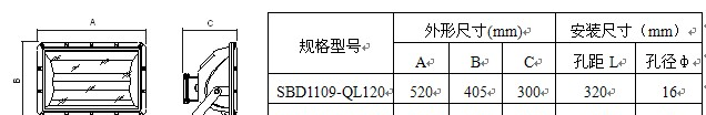 SBD1109  免维护节能防爆泛光灯