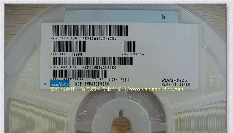 村田热敏电阻NCP03WF104J05RL原装现货NCP03WF104K05RL /0201 100KR 5%/10%