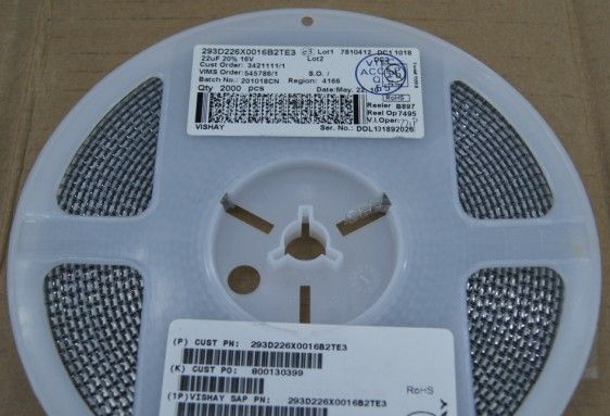供应贴片钽电容器293D226X0016B2TE3
