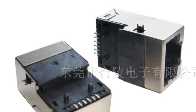 RJ45 SMT沉板式网络插座带滤波器 下沉贴片式RJ45母座