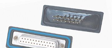 供应Waterproof D-SUB 15P 25P female 180 dip 防水连接器