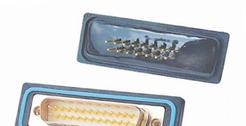 供应Waterproof D-SUB 15P 25P male 180 dip 防水连接器