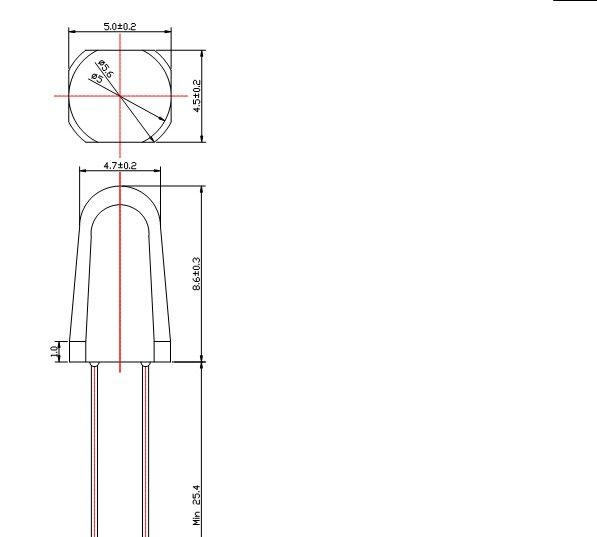 供应亿光5MM红外线接收器PT1504-6B，价格优惠，欢迎来电订购