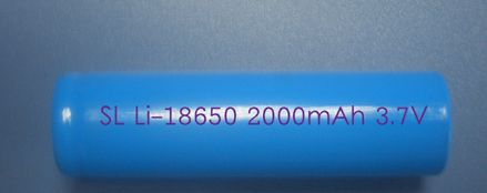 供应移动音响电池18650 2000MAH 3.7V圆柱锂离子电池