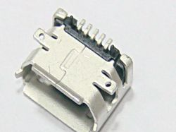 Micro USB接口5P母座全贴片式B型 贴板带孔带焊位