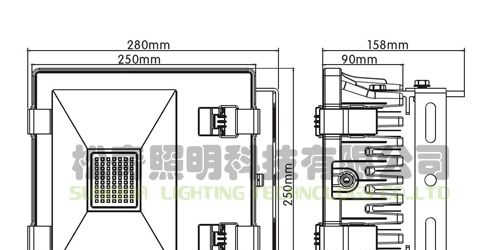 供应镭射70wLED投光灯 户外LED投光灯厂家 大功率室外LED投光灯报价