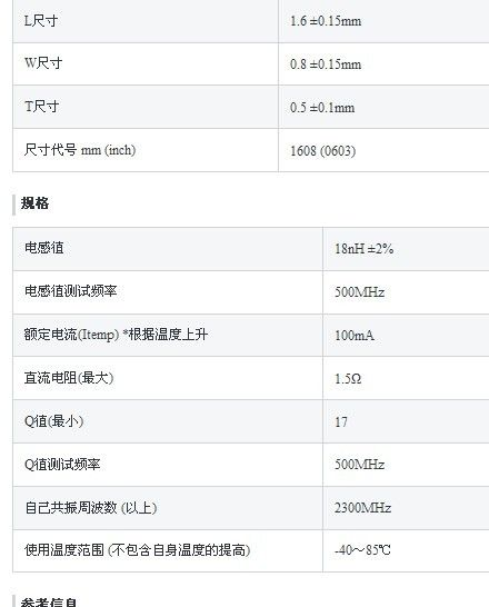 供应进口原厂MURATA精密电感 LQP18MN18NG02D 0603 18n
