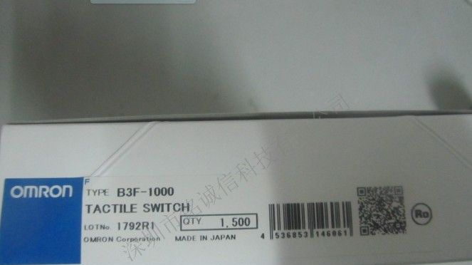供应欧姆龙轻触开关B3FS-1000