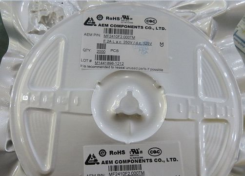 MF2410F2.000TM AEM 2410 2A 250V 贴片保险丝