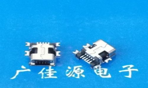 供应Mini USB 插座5P沉板贴片