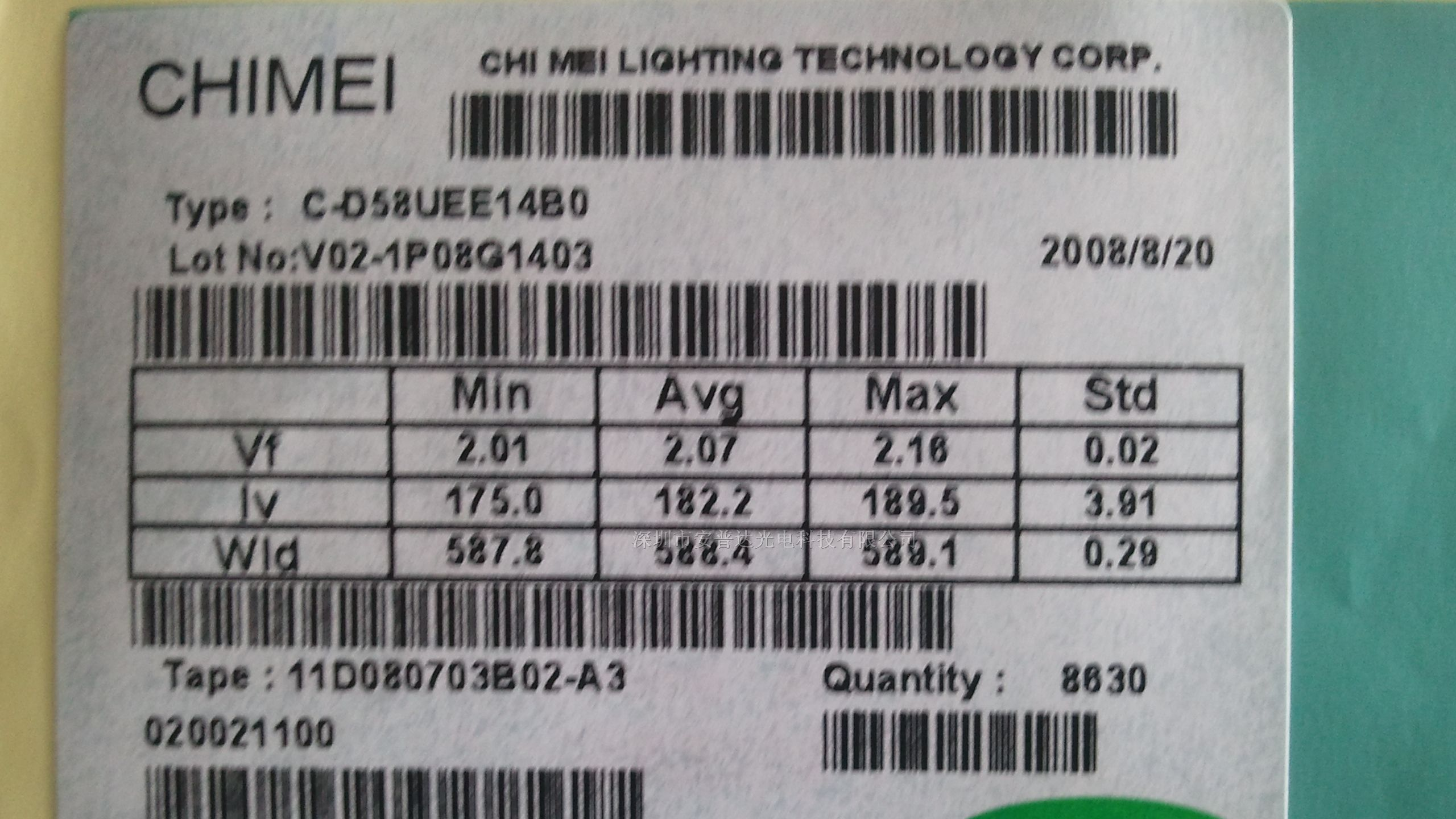 供应奇力高亮LED芯片-奇力12mil黄光芯片