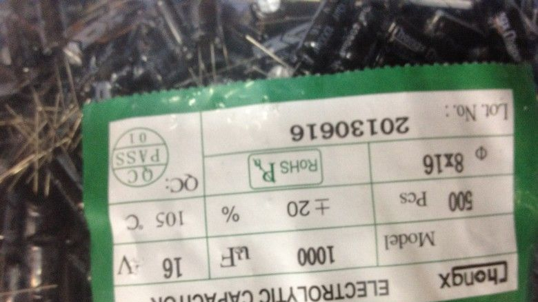 供应1000UF16V 8*16 HY LESR绿底金字高频低阻抗电解电容 TE电解电容