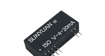 供应DIN3系列 电位器、电桥二线制电压信号隔离变送器： DIN3 ISO V-4-20mA