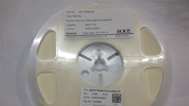 供应 SDNT1608X103J3450HTF顺络热敏电阻 0603 10K
