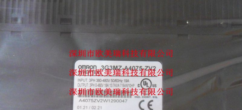 供应欧姆龙变频器3G3MZ-A4075-ZV2