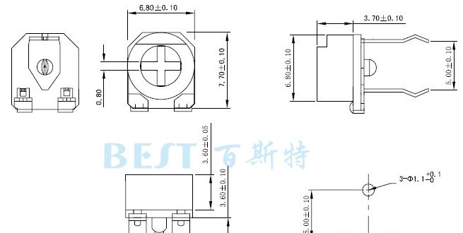 供应陶瓷可调电阻,深圳可调电阻供应